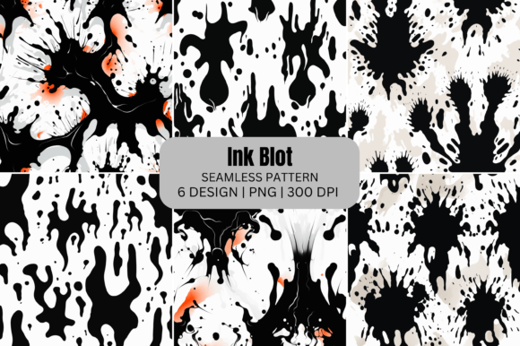 Download Ink Blot Seamless Patterns Background - Blot Collection