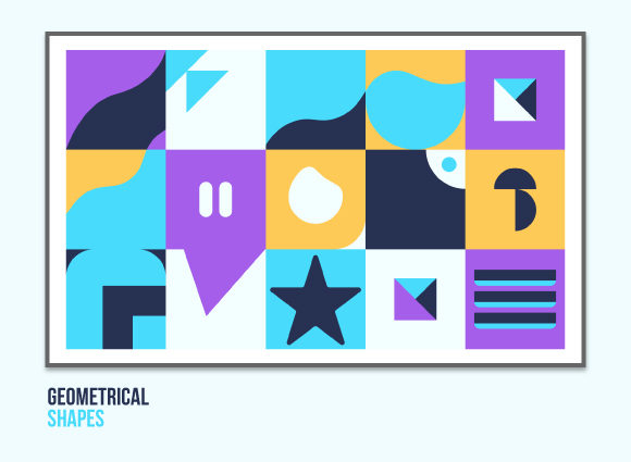 Download Unusual Composition Geometrical Artwork - Artwork Collection