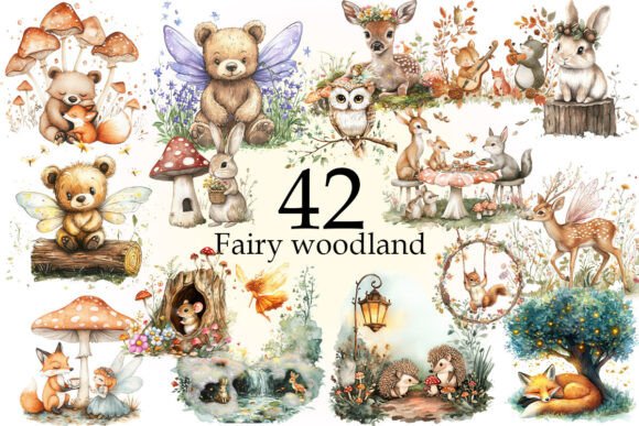 Download Sweet Forest Friends, Fairy Woodland Png - Premium Resources