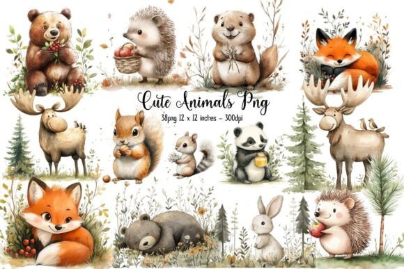 Download Adorable Cute Fairy Woodland Animals - Fairy woodland Collection